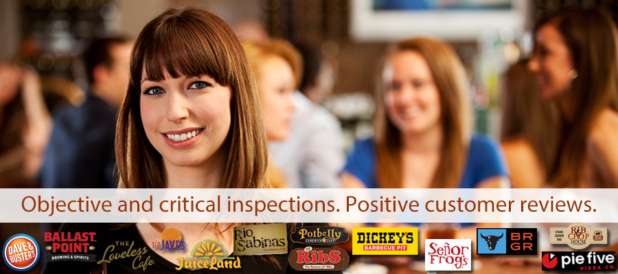 Restaurant services for mystery shopping company