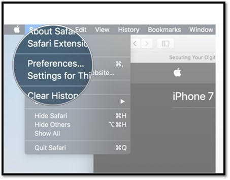 Gigspot Safari Desktop Settings Step 3